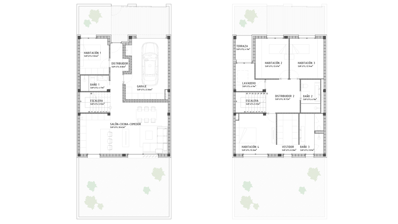 Plano de Arquitectura en la Casa Avenida de Alfaro