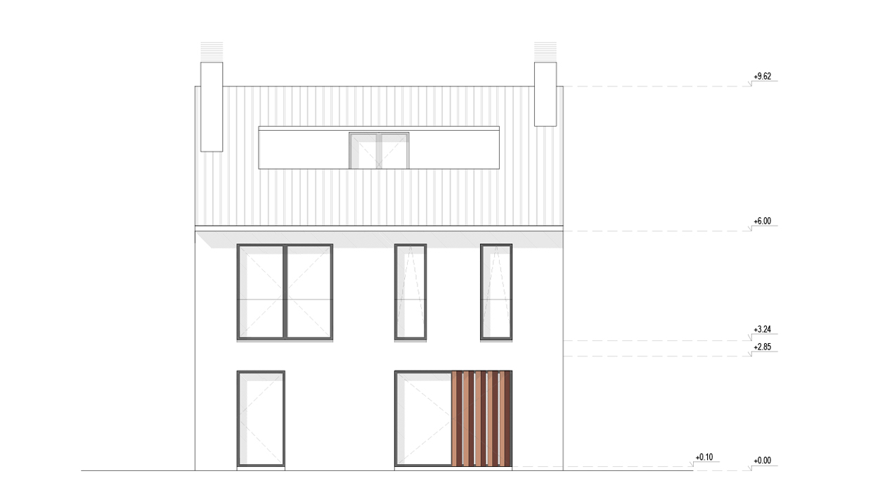 Plano de Arquitectura en la Casa Avenida de Alfaro