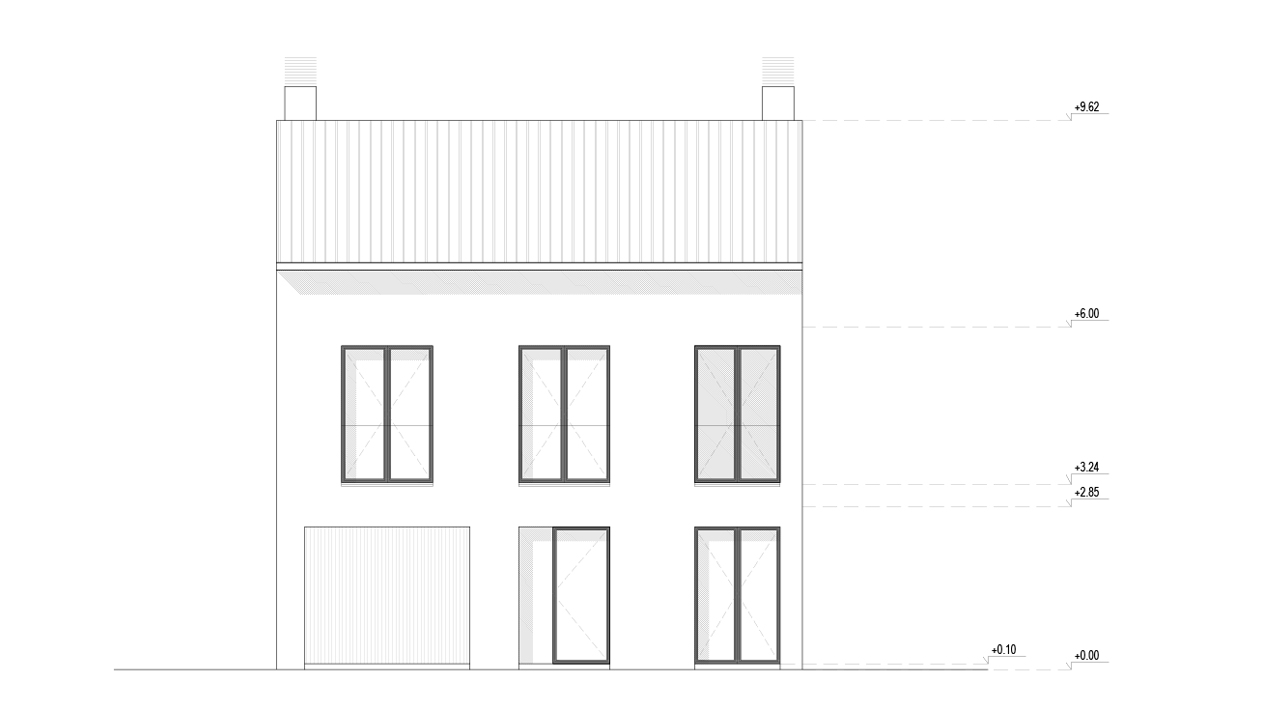 Plano de Arquitectura en la Casa Avenida de Alfaro
