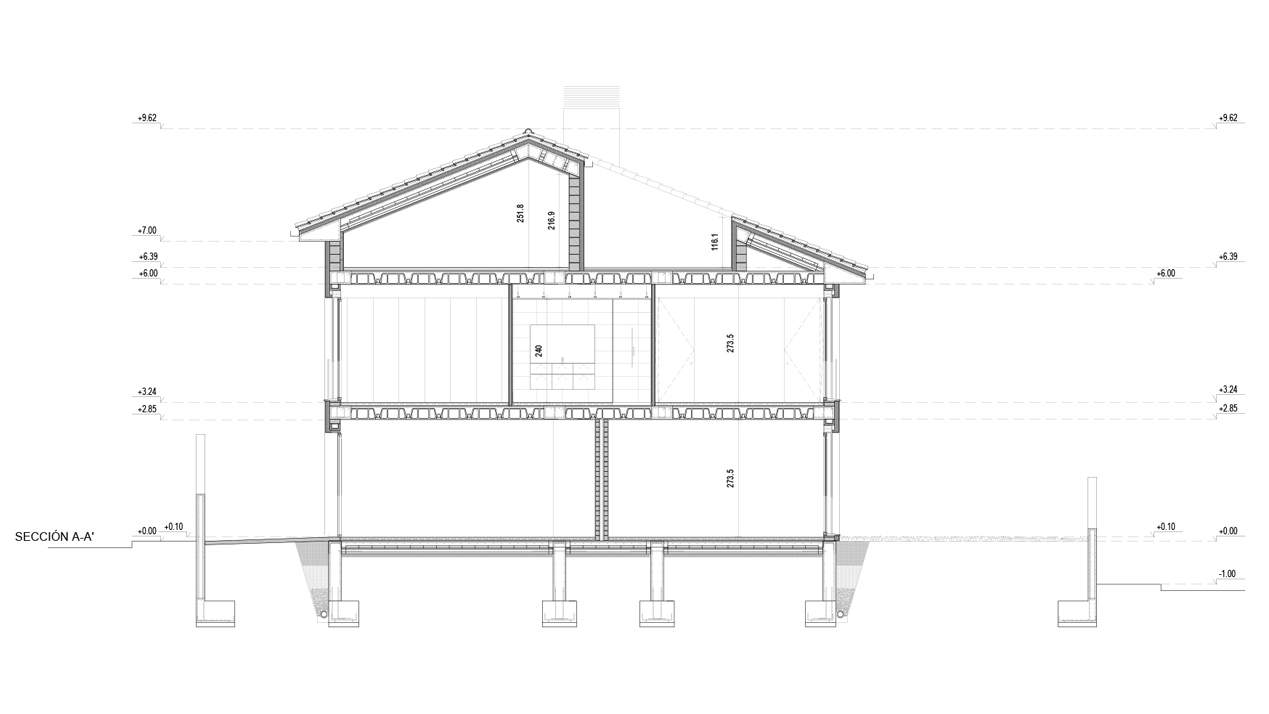 Plano de Arquitectura en la Casa Avenida de Alfaro