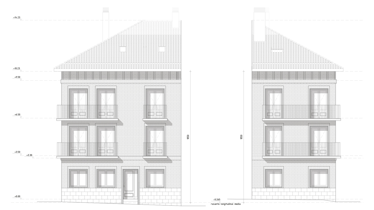 Plano de Arquitectura de la Casa Encuentro en Aldeanueva de Ebro