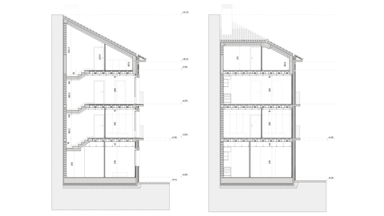 Plano de Arquitectura de la Casa Encuentro en Aldeanueva de Ebro