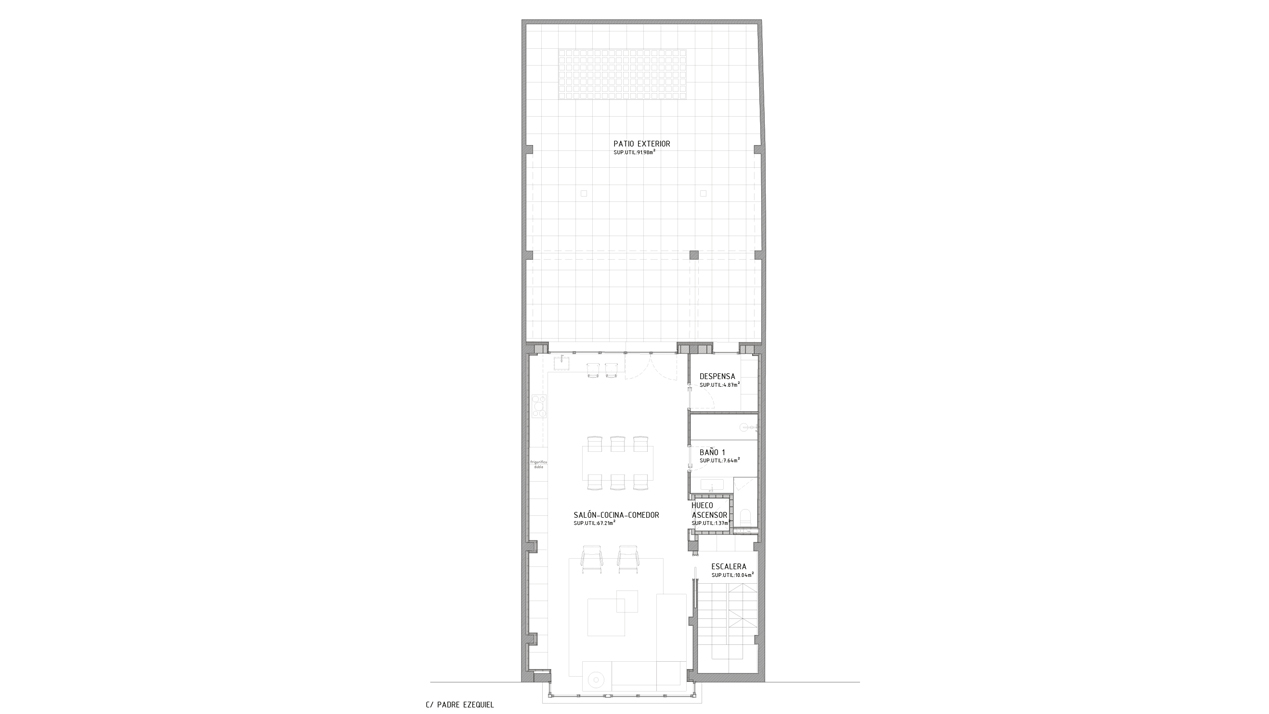Plano de Arquitectura de la Casa Ezequiel en Alfaro