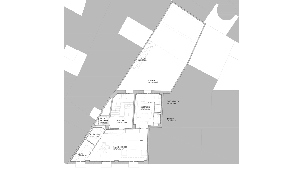 Plano de Arquitectura del Edificio Mercadal de Tudela