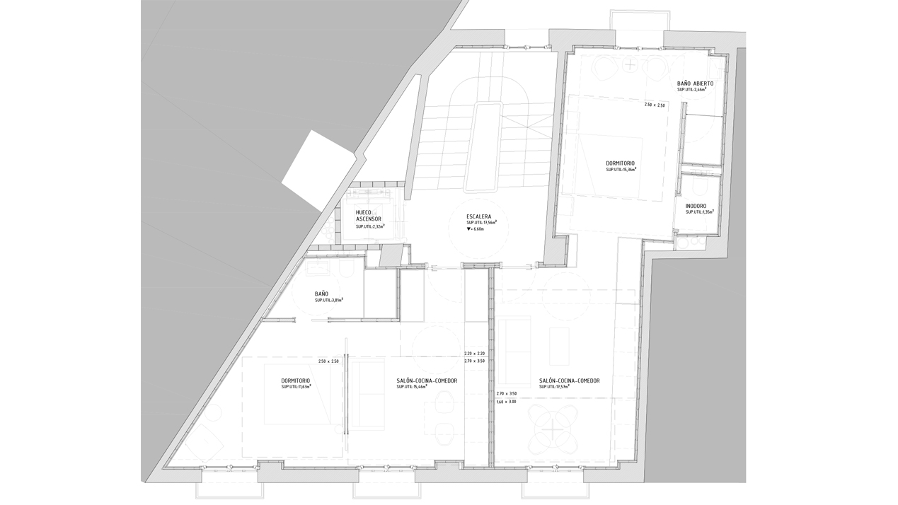Plano de Arquitectura del Edificio Mercadal de Tudela