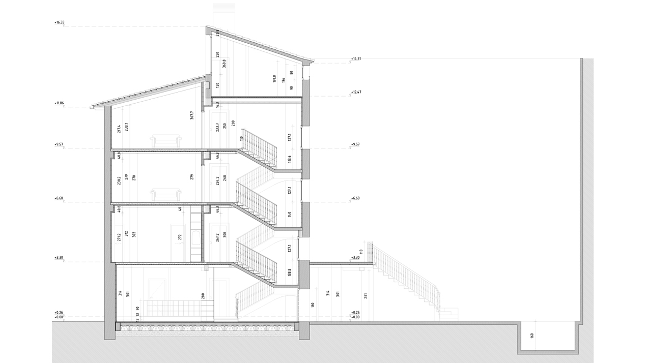 Plano de Arquitectura del Edificio Mercadal de Tudela